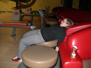 Sandra am Ende...
