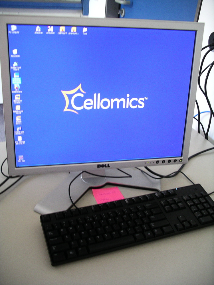 Die Cellomics Bildschirmoberflche...